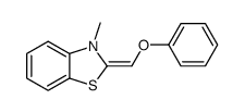 3-methyl-2-(phenoxymethylidene)-1,3-benzothiazole结构式
