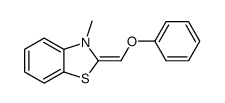 3-methyl-2-(phenoxymethylidene)-1,3-benzothiazole Structure