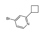 4-Bromo-2-cyclobutylpyridine Structure