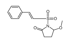 5-methoxy-1-[(E)-2-phenylethenyl]sulfonylpyrrolidin-2-one Structure