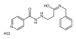 N-Benzyl-3-(2-isonicotinoylhydrazino)-1-oxo-1-propanaminium chlor ide结构式