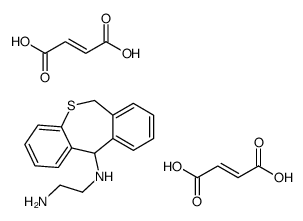 (E)-but-2-enedioic acid,N'-(6,11-dihydrobenzo[c][1]benzothiepin-11-yl)ethane-1,2-diamine Structure