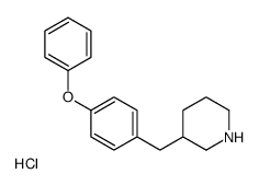 3-(4-PHENOXY-BENZYL)-PIPERIDINE HYDROCHLORIDE结构式