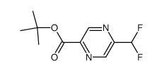 t-butyl 5-difluoromethylpyrazine-2-carboxylate结构式