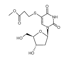 5-[3-(Methoxycarbonyl)-1-thiapropyl]-2'-deoxyuridine Structure