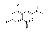 (E)-2-(2-bromo-4-fluoro-6-nitrophenyl)-N,N-dimethylethenamine Structure