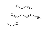 isopropyl 5-amino-2-fluorobenzoate结构式