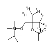 1-[(tert-Butyldimethylsilyl)oxy]-2-methyl-2-acetoxypropanol-d6 Structure
