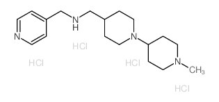 [(1'-Methyl-1,4'-bipiperidin-4-yl)methyl]-(pyridin-4-ylmethyl)amine tetrahydrochloride Structure