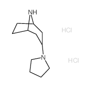 3-(1-Pyrrolidinyl)-8-azabicyclo[3.2.1]octane dihydrochloride结构式