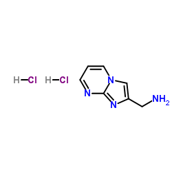咪唑并[1,2-a]嘧啶-2-基甲胺·二盐酸盐结构式