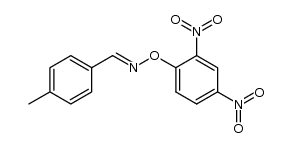 (E)-4-methylbenzaldehyde O-(2,4-dinitrophenyl) oxime Structure