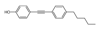 4-(4-戊基-苯乙炔)-苯酚结构式