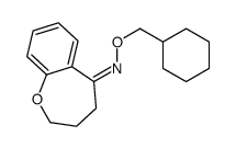 N-(cyclohexylmethoxy)-3,4-dihydro-2H-1-benzoxepin-5-imine结构式