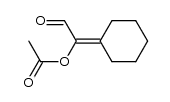 1-cyclohexylidene-2-oxoethyl acetate结构式