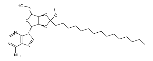 2',3'-O-(1-methoxyhexadecylidene)adenosine Structure