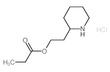 2-(2-Piperidinyl)ethyl propanoate hydrochloride结构式