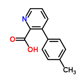 3-(4-Methylphenyl)-2-pyridinecarboxylic acid结构式