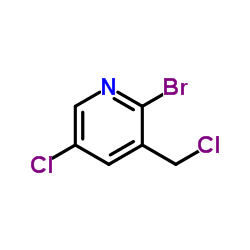 2-Bromo-5-chloro-3-(chloromethyl)pyridine Structure