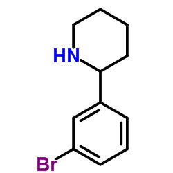 (R)-2-(3-溴苯基)哌啶结构式