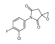 6-(3-chloro-4-fluorophenyl)-1-oxa-6-azaspiro[2.4]heptane-5,7-dione结构式