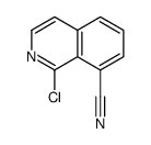 1-Chloro-8-cyanoisoquinoline, 1-Chloro-8-cyano-2-azanaphthalene structure