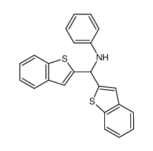 N-(di(2-benzo(b)thienyl)methyl)aniline结构式