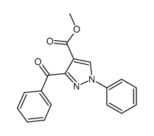 methyl 3-benzoyl-1-phenylpyrazole-4-carboxylate结构式