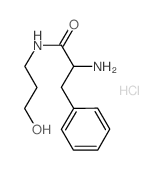 2-Amino-N-(3-hydroxypropyl)-3-phenylpropanamide hydrochloride结构式