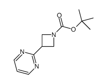 tert-butyl 3-(pyrimidin-2-yl)azetidine-1-carboxylate结构式