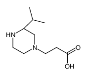 3-[(3R)-3-propan-2-ylpiperazin-1-yl]propanoic acid结构式