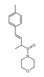4-[(1-methyl-3-(4-methylphenyl)prop-2-enyl)sulfinyl]morpholine结构式