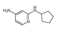 N2-cyclopentylpyridine-2,4-diamine结构式