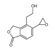 4-(2-hydroxyethyl)-5-oxiran-2-yl-2-benzofuran-1(3H)-one结构式