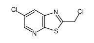 6-CHLORO-2-(CHLOROMETHYL)THIAZOLO[5,4-B]PYRIDINE结构式