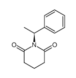 (-)-1-((1S)-phenylethyl)glutarimide Structure