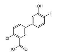 2-chloro-5-(4-fluoro-3-hydroxyphenyl)benzoic acid Structure