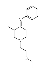 1-(2-ethoxyethyl)-3-methyl-4-(phenylimino)piperidine结构式