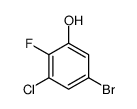 5-溴-3-氯-2-氟苯酚结构式