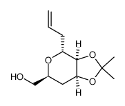 ((3aR,4R,6S,7aS)-4-allyl-2,2-dimethyltetrahydro-4H-[1,3]dioxolo[4,5-c]pyran-6-yl)methanol结构式