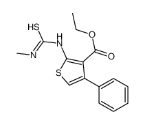ethyl 2-(methylcarbamothioylamino)-4-phenylthiophene-3-carboxylate Structure