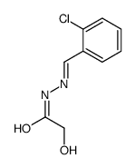 N-[(E)-(2-chlorophenyl)methylideneamino]-2-hydroxyacetamide结构式