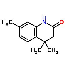 4,4,7-Trimethyl-3,4-dihydro-2(1H)-quinolinone结构式