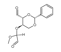 O2,O4-benzylidene-O3-(1-methoxy-2-oxo-ethyl)-erythrose结构式