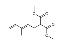 dimethyl (3-methyl-2,4-pentadien-1-yl)malonate结构式