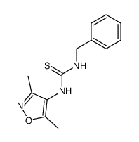 N-benzyl-N'-(3,5-dimethylisoxazol-4-yl)thiourea Structure