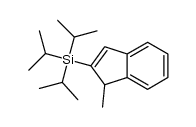 triisopropyl(1-methyl-1H-inden-2-yl)silane Structure