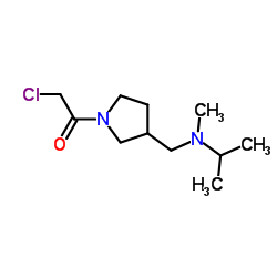 2-Chloro-1-(3-{[isopropyl(methyl)amino]methyl}-1-pyrrolidinyl)ethanone Structure