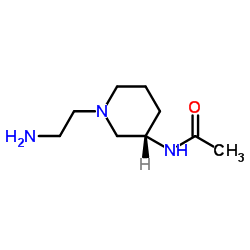 N-[(3S)-1-(2-Aminoethyl)-3-piperidinyl]acetamide Structure