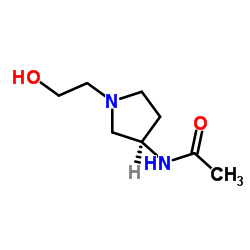 N-[(3R)-1-(2-Hydroxyethyl)-3-pyrrolidinyl]acetamide Structure